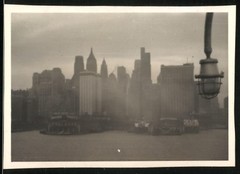 5 Photographs View of New York, Morning Fog Shrouded the City, Freedom