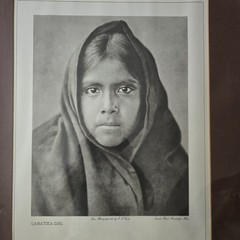 Edward Curtis «Qahatika Girl» Photogravure, Framed – Nateche Prints Cambridge