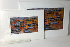 Fine Art Photograph Vermillion River with Autumn’s Reflections Signed & Matted