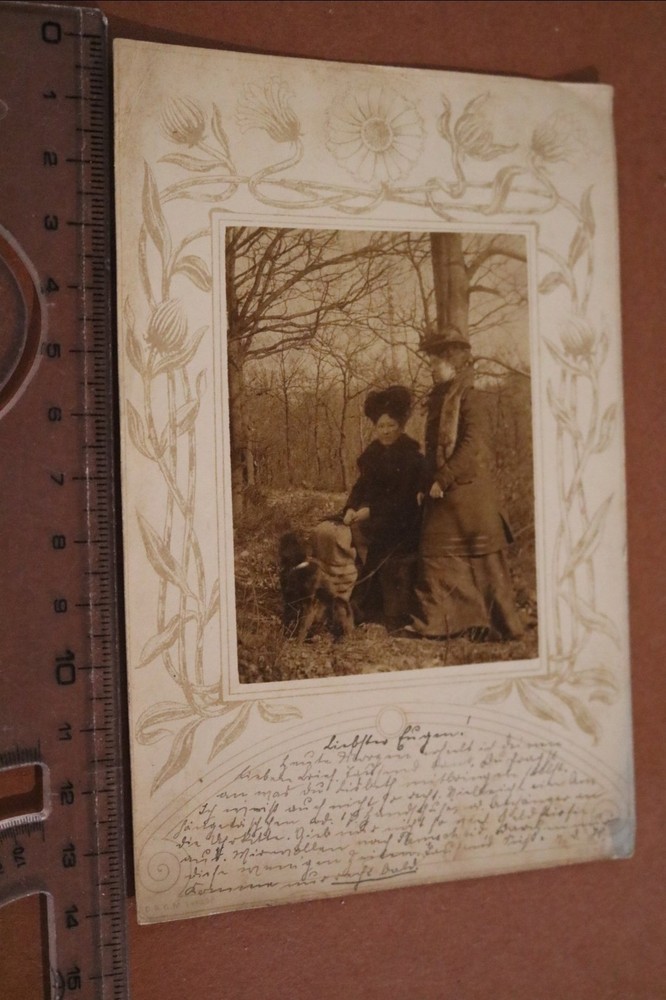 Great old photocard – two women – Remscheid 1902