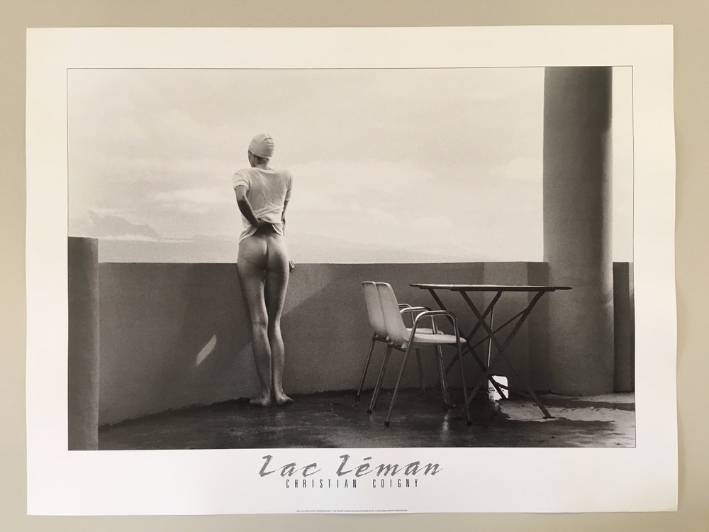 CHRISTIAN COIGNY,FEMMES,LAC LEMAN,AUTHENTIC 1987 ART PHOTO PRINT