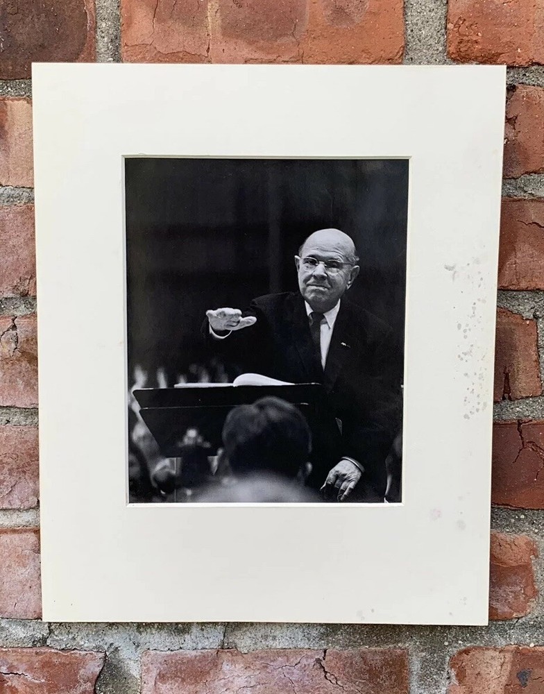 Signed Clemens Kalisch Photograph Of Spanish Cellist & Conductor Pau Casals