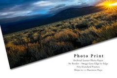 Taos Mountain Photography Print: New Mexico Sun Twinkle Rocky Mountains Photo