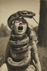 24 ~ 4X6 Glossy HORROR Fine Art ‘ SNAKE DEMON ‘ Photo FANTASY Set ! 3413712