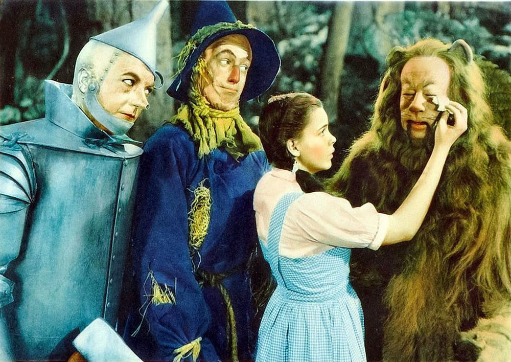 Wizard Of Oz Cast Dorothy Scarecrow Tin Man Cowardly Lion Photo 8.5×11