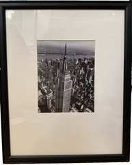 Vintage Christopher Bliss Empire State Building NYC Black White Photo Framed Art