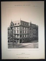 Large Phototype 1889. Berlin. Residential building Potsdamer Straße 69 corner Winterfeldstra