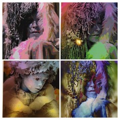 4- Y2K Study of Mannequin Digital Art Prints By Mark Swain St Louis Mo. c1999