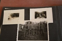 Reste eines Albums 55 Fotos – Soldaten, Ärzte, OP, Pimpfe, Badegäste, Sport usw.