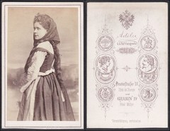 Karoline Seitler-Münzberg Actress Theater Vienna Portrait CDV Photo