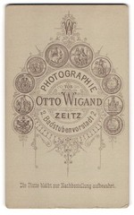 Photograph Otto Wigand, Zeitz, Badstubenvorstadt 2, photographers monogram over g