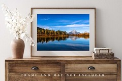 Western Photography Print – Picture of Mount Moran in Grand Teton NP Wyoming