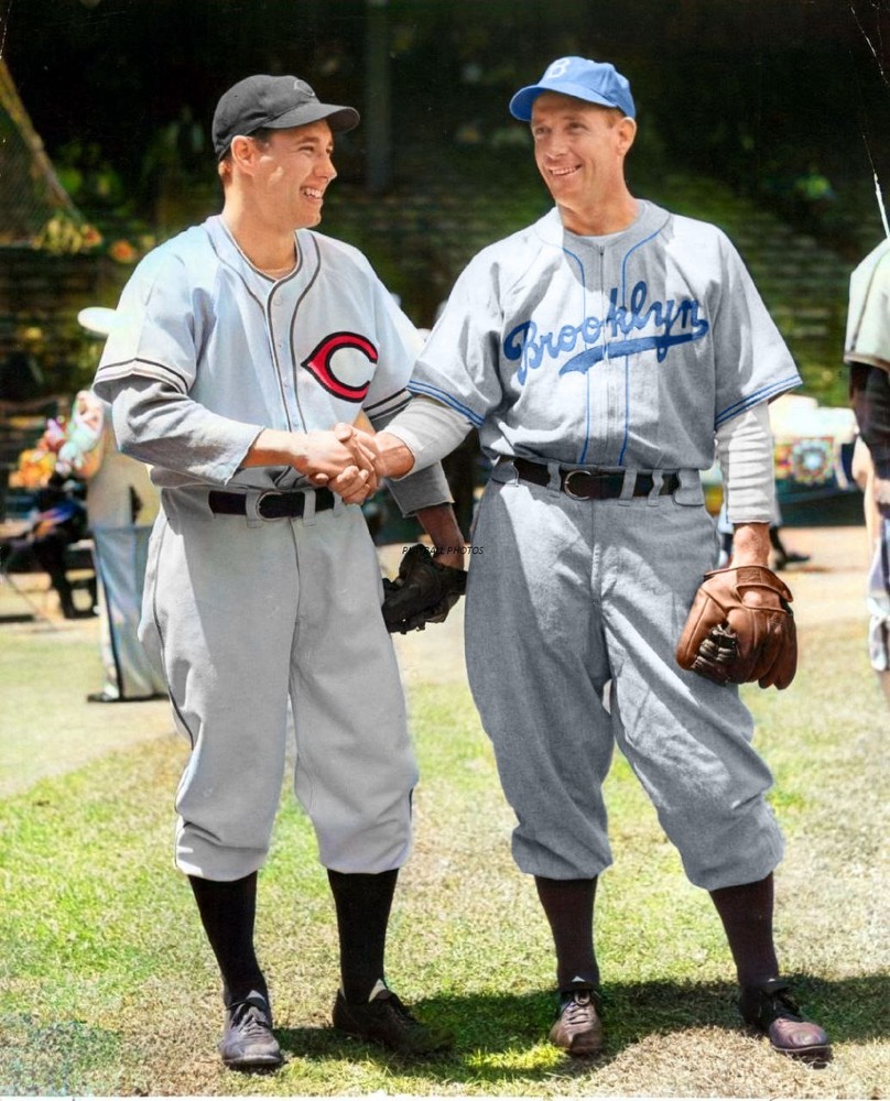 Bob Feller & Whit Wyatt 1941 8×10 Colorized Print-FREE SHIPPING