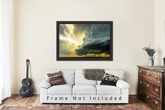 Storm Photography Print – Picture of Supercell Thunderstorm in Oklahoma
