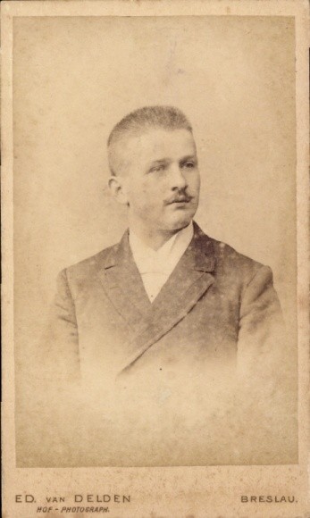 CdV Portrait of a Young Man in Suit, 1893 – 11283320