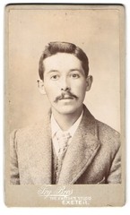 Photograph Fry Bros., Exeter, The Eastgate Studio, Portrait of a Man with Sch