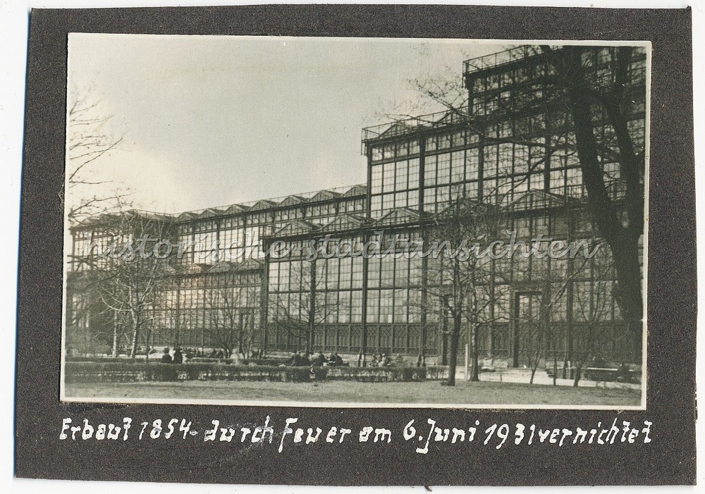 Munich Glass Palace Before Fire 1931 Old Photo 1930s