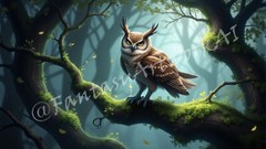 Owl – Digital Image Picture PC Phone Background AI, 9 images – #44