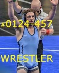 MALE PORTRAIT #0124-457-athletes series -wrestler series – free shipping usa