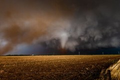 Storm Photography Print – Picture of Tornado Churning Up Dust in Texas