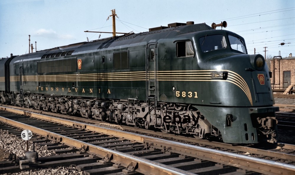 Photo Art Print of PRR Baldwin DR-12-8-1500/2 5831 Centipede Harrisburg PA 1948