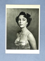 Elizabeth Taylor Art Print Card Photo By Philippe Halsman Fotofolio 4”x6”