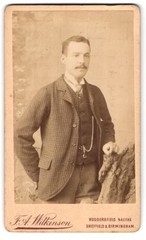 Photograph F.A. Wilkinson, Halifax, 20 Fitz William Street, Gentleman in Checkered A