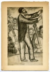 Abraham Walkowitz, «Music» 1913, Original Camera Work XLIV Plate I Collotype