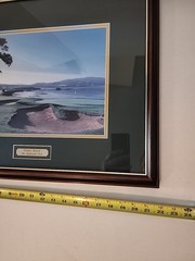 PEBBLE BEACH The Eighteenth Hole. Professionally Framed Picture. 17 & 1/2 X 22