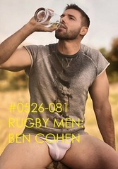 MALE PORTRAIT #0526-081 -athletes -rugby men -ben cohen -free shipping usa