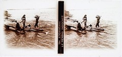 VIETNAM Cochinchina Saigon The Mekong River c1900 Photo Stereo Plate Glass