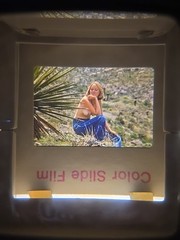 Org Nude Camera Club 70’s 35mm Risque Slide – WOMAN IN SOUTHWEST WESTERN DESERT