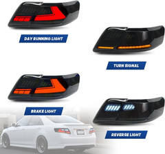 LED Tail Light Assembly Compatible with 2007-2011 Toyota Camry Xv40 Aurion Start