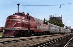 Photo Art Print of Rock Island Peoria Rocket led by EMD TA No. 603, circa 1937
