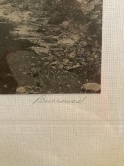 Hal BURROWES c. 1910s NATURAL BRIDGE OF VIRGINIA HAND PHOTOGRAPH, SIGNEd Antique