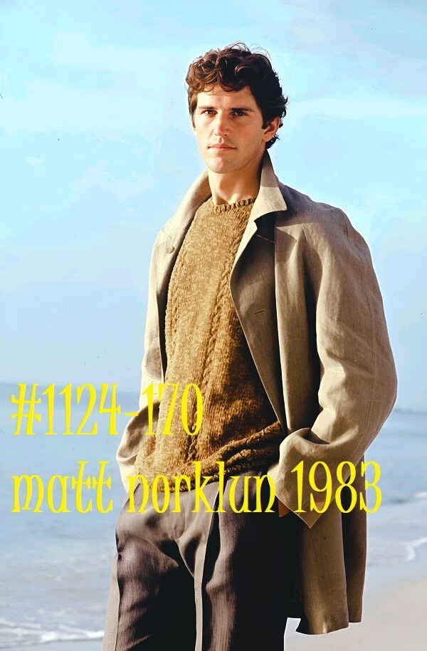 VINTAGE MALE PORTRAIT #1124-170 -MATT NORKLUN 1983 -free shipping in usa