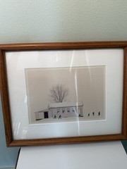 Vtg Framed &Matted BILL COLEMAN Signed Photo AMISH No 538- Amish Artists Proof