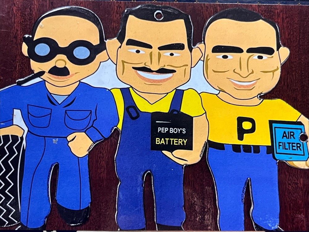“ART PHOTOGRAPHY by Scott Mitchell” Signed “PEP BOYS” 3 Jewish Brothers REPAIR