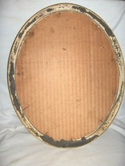 #513 – ANTIQUE PHOTO ART – MOTHER AND CHILD IN ORIGINAL OVAL FRAME