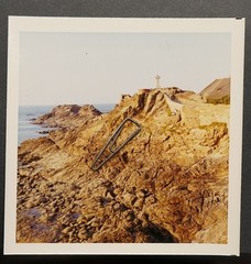 Photo View Saint Malo Brittany Landscape Lunaire Cross Monument Colour 1971 Old