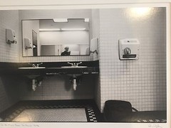 BRUCE BLUM SIGNED B&W Photo Print (16″X 20″)– «In the Men’s Room «