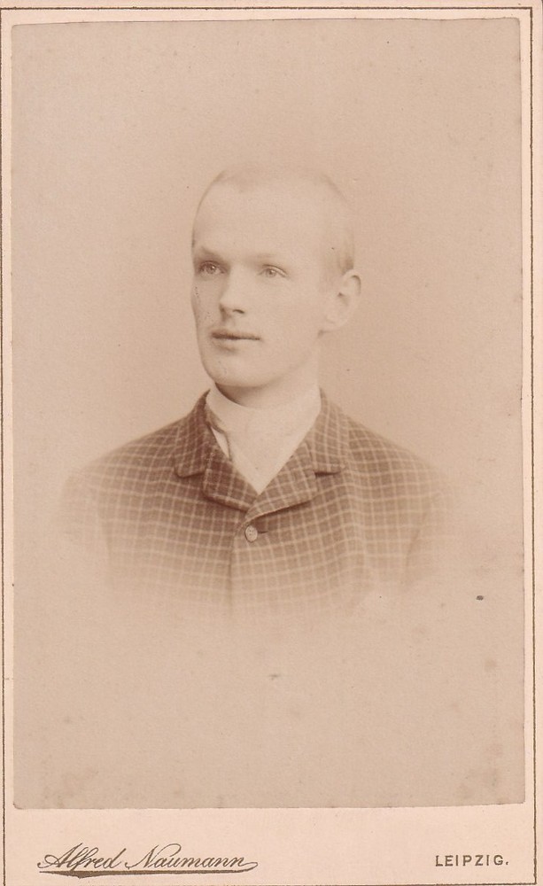 Alfred Naumann CDV – portrait of a man – Leipzig 1893