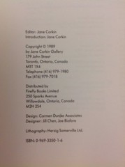 PHOTOGRAPHS Jane Corkin Gallery 1989 Paperback Firefly Books Art Photography