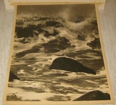 Original Vintage FRANCIS JAMES MORTIMER «Menace» Rough Seas WAVES Photograph