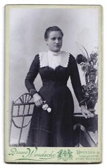 Photograph Bruno Wensche, Dresden-Neustadt, Leipzigerstr. 42, Monogram Of Photo