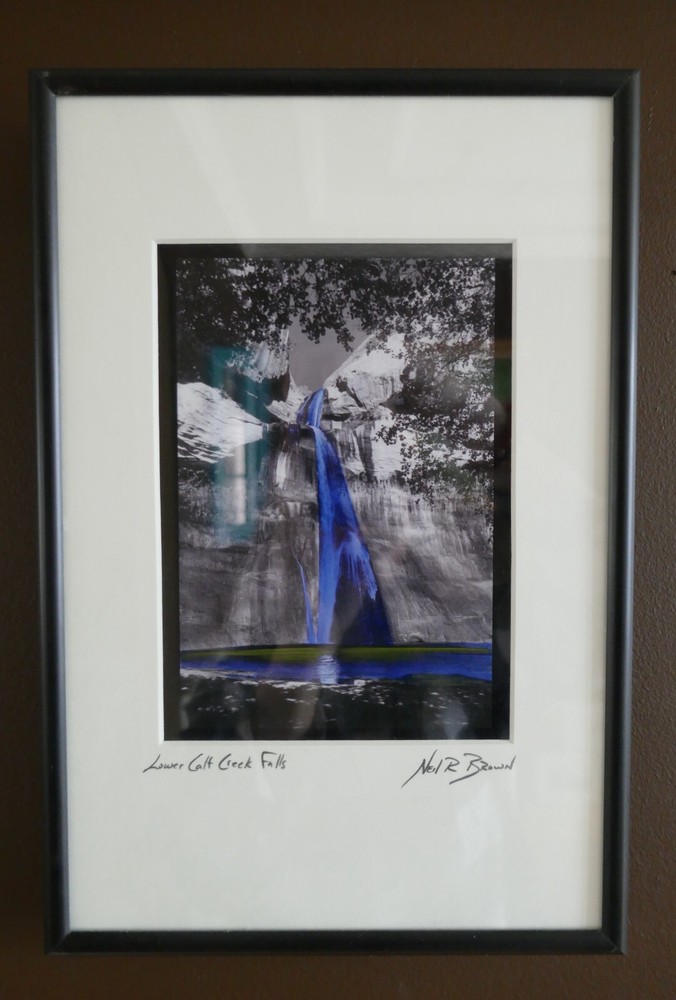 Neil R Brown “Lower Calt Creek Falls” Art Photograph Print Signed