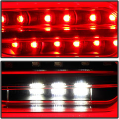 – for [Factory LED Model] 2016-2018 Chevy Camaro Black Full LED Tail Lights Brak