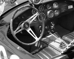 Cobra Roadster Interior Vintage Classic GT Race Car Photo (CA-0274)