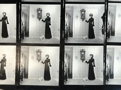NEWLY FOUND! Hendrickson PHOTO Contact Sheet Proof & Negatives MADAM & her DOG