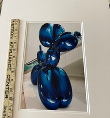 Alexander Hofrichter Ballon Dog 2002 Photo German Artist 12+8 Inches Blue
